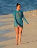 Khloe Kardashian Booty in a See-Through Dress Photoshoot in Turks and Caicos