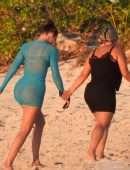 Khloe Kardashian Booty in a See-Through Dress Photoshoot in Turks and Caicos