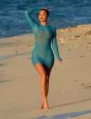 Khloe Kardashian Booty in a See-Through Dress Photoshoot in Turks and Caicos