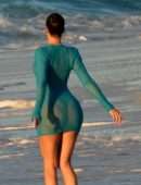 Khloe Kardashian Booty in a See-Through Dress Photoshoot in Turks and Caicos