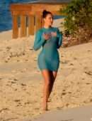 Khloe Kardashian Booty in a See-Through Dress Photoshoot in Turks and Caicos
