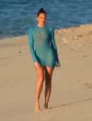Khloe Kardashian Booty in a See-Through Dress Photoshoot in Turks and Caicos