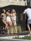 Lottie Moss Booty in a Tiny Thong Bikini at a Pool in Palm Springs