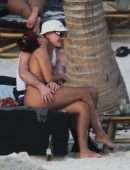 Lourdes Leon Booty in a Tiny String Bikini at a Beach in Tulum