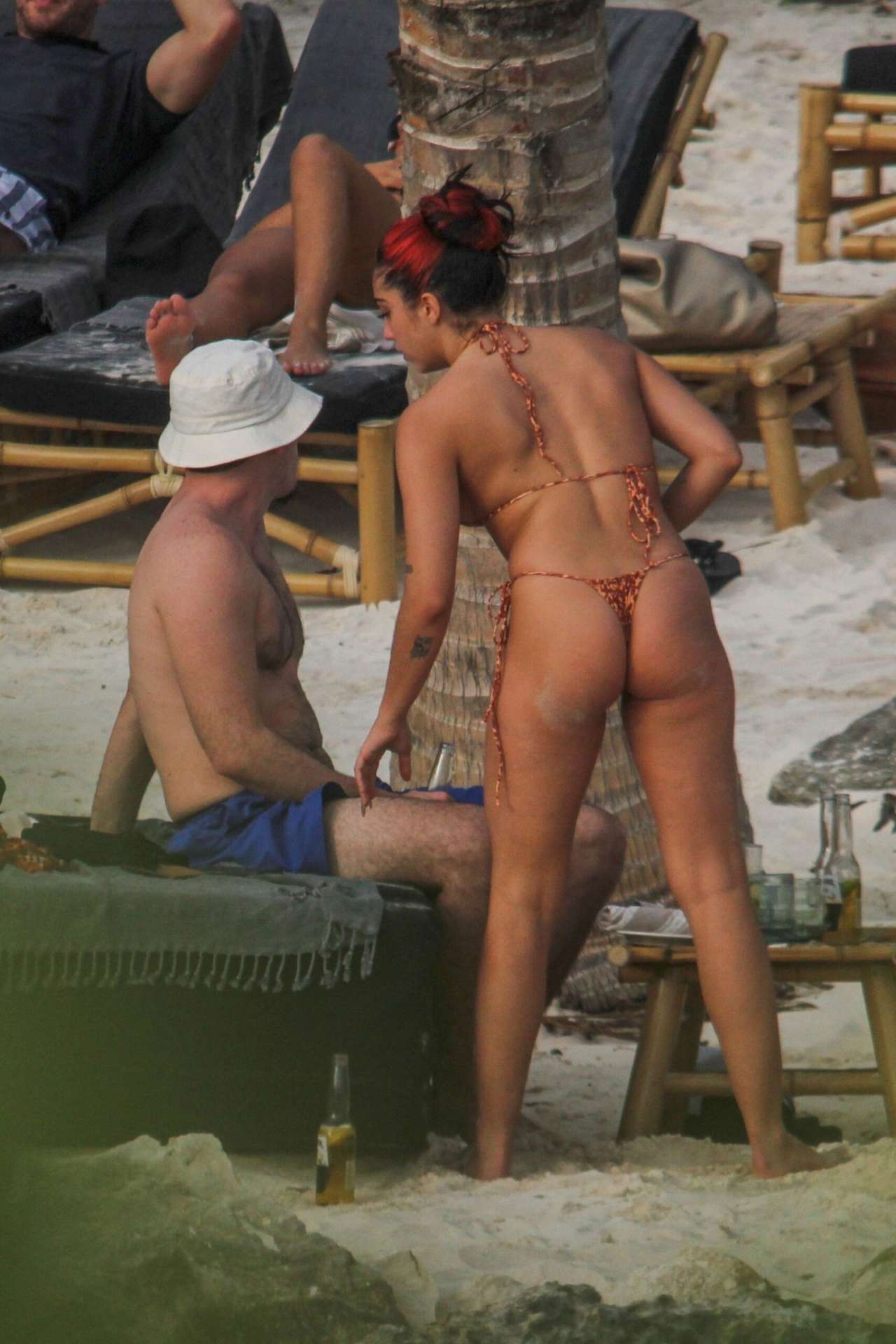 Lourdes Leon Booty in a Tiny String Bikini at a Beach in Tulum
