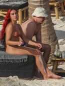 Lourdes Leon Booty in a Tiny String Bikini at a Beach in Tulum