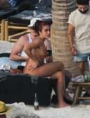 Lourdes Leon Booty in a Tiny String Bikini at a Beach in Tulum