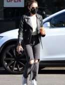 Lucy Hale in Jeans, getting Coffee in LA