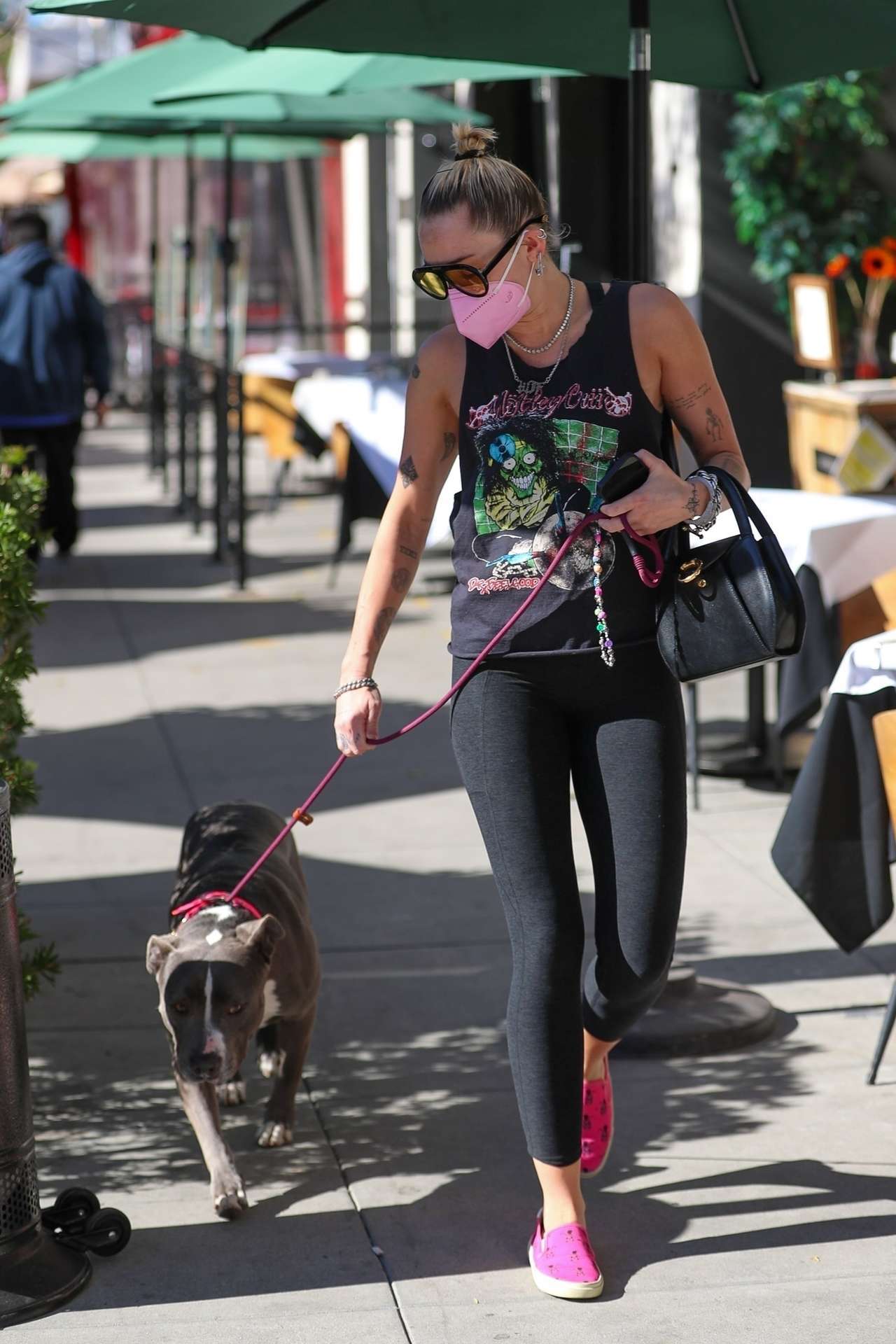 Miley Cyrus Booty, Walking her Dog Out in Beverly Hills