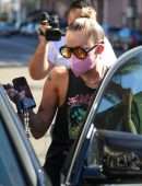 Miley Cyrus Booty, Walking her Dog Out in Beverly Hills