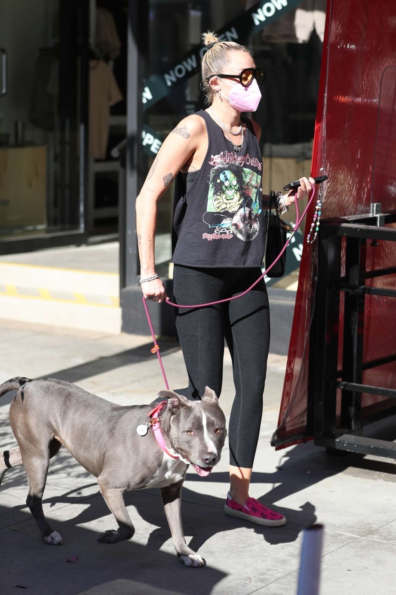 Miley Cyrus Booty, Walking her Dog Out in Beverly Hills