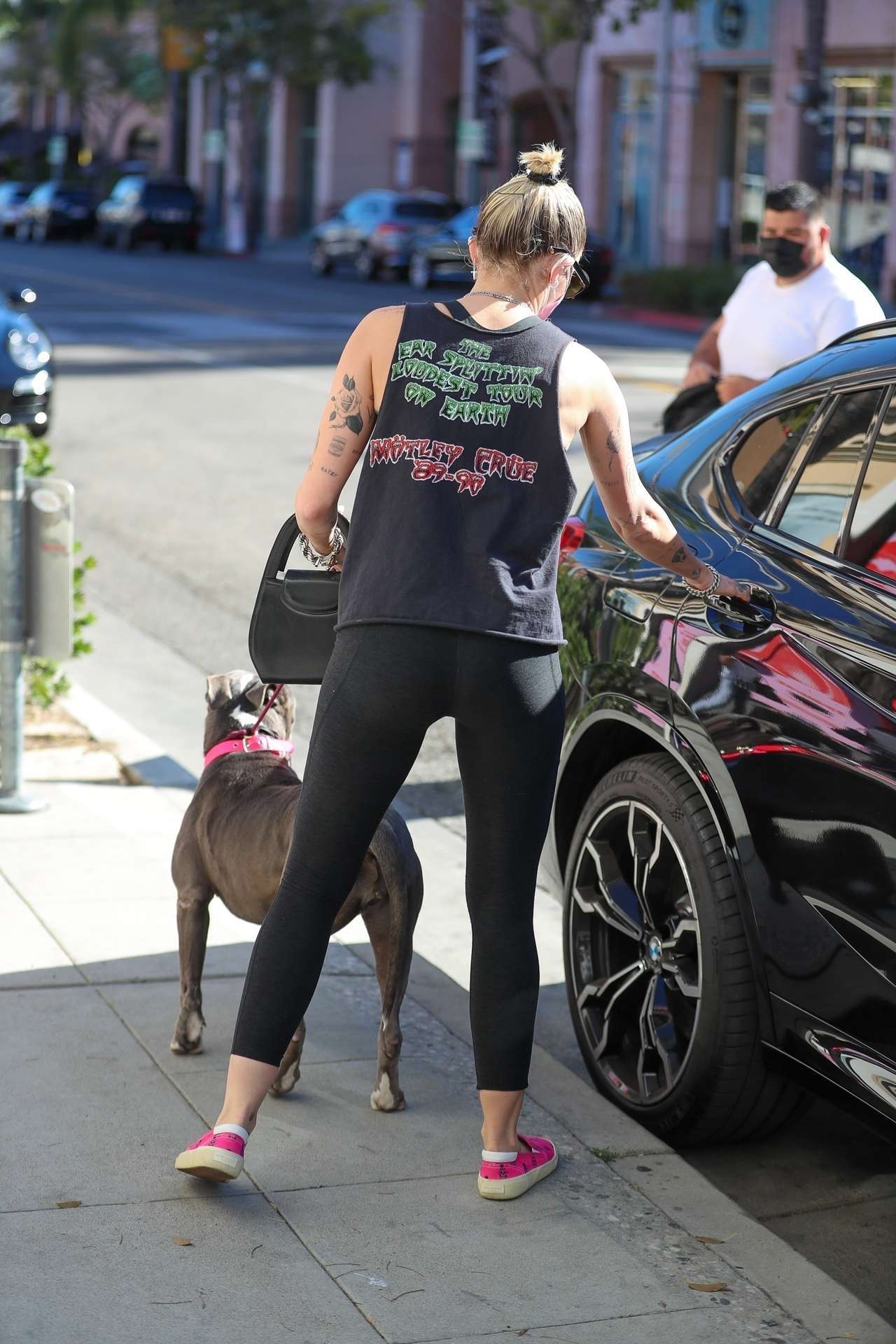 Miley Cyrus Booty, Walking her Dog Out in Beverly Hills