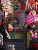 Miley Cyrus at Super Bowl Pre-Game Show 2021