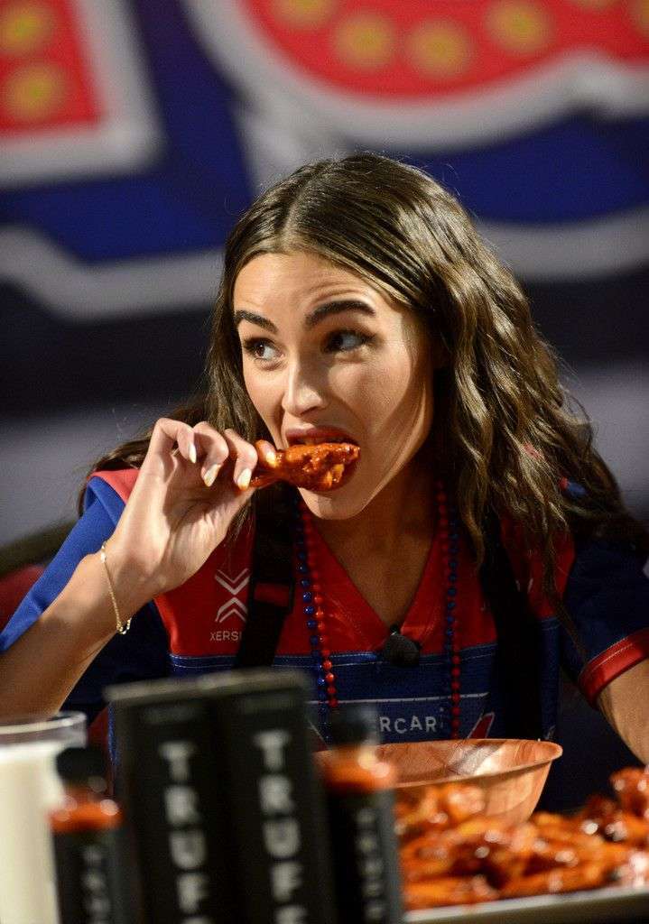 Olivia Culpo Leggy in Shorts at The SHAQ Bowl in Tampa Bay