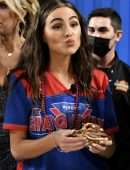Olivia Culpo Leggy in Shorts at The SHAQ Bowl in Tampa Bay