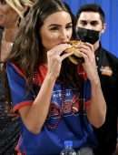 Olivia Culpo Leggy in Shorts at The SHAQ Bowl in Tampa Bay