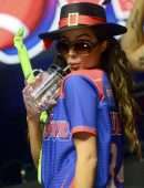Olivia Culpo Leggy in Shorts at The SHAQ Bowl in Tampa Bay