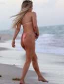 Tana Mongeau Booty in a Thong Pink Bikini in Miami Beach