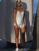 Taylor Hill Booty on Victoria’s Secret Lingerie Photoshoot on a Beach in Miami