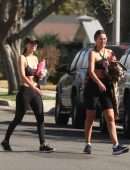 Victoria Justice Cleavage in Sports Bra After having a Training Session in Los Angeles