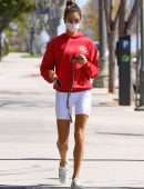 Alessandra Ambrosio Leaving a Pilates Session in Brentwood