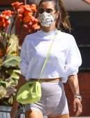 Alessandra Ambrosio Booty in a Tight Shorts Out in Brentwood