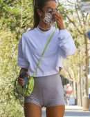 Alessandra Ambrosio Booty in a Tight Shorts Out in Brentwood