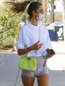 Alessandra Ambrosio Booty in a Tight Shorts Out in Brentwood