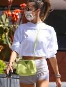 Alessandra Ambrosio Booty in a Tight Shorts Out in Brentwood