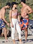 Camila Coelho for a Friendly Game of Beach Volleyball in Santa Monica