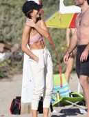 Camila Coelho for a Friendly Game of Beach Volleyball in Santa Monica