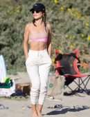 Camila Coelho for a Friendly Game of Beach Volleyball in Santa Monica
