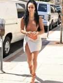 Draya Michele in Skirt Running Errands in Los Angeles