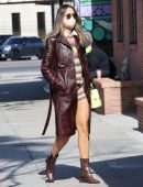 Eiza Gonzalez Leggy, Outside Alfred's in West Hollywood