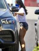 Eiza Gonzalez Leggy in Tight Shorts Out in West Hollywood