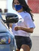 Eiza Gonzalez Leggy in Tight Shorts Out in West Hollywood