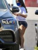 Eiza Gonzalez Leggy in Tight Shorts Out in West Hollywood