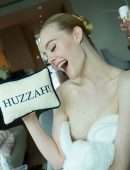 Elle Fanning Getting Ready for the Virtual Golden Globes