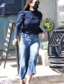 Jordana Brewster in Jeans, Out in Los Angeles