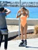 Joy Corrigan Leggy and Booty in a Swimsuit Photoshoot in Los Angeles