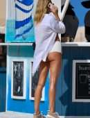 Kimberley Garner Booty in White Bikini at SoHo House in Miami Beach