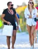Kimberley Garner Booty in White Bikini at SoHo House in Miami Beach