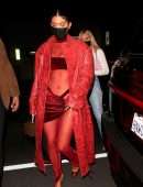 Kylie Jenner Booty in a Skimpy Outift at The Nice Guy in West Hollywood