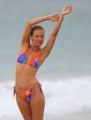 Lara Bingle in BIkini on the Beach in Sydney