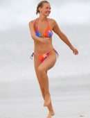 Lara Bingle in BIkini on the Beach in Sydney