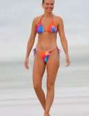 Lara Bingle in BIkini on the Beach in Sydney