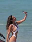 Liziane Gutierrez Booty at Beach in Thong Swimsuit