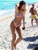 Lorena Rae in Bikini on the Beach in Miami