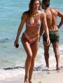 Lorena Rae in Bikini on the Beach in Miami