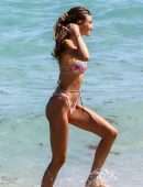 Lorena Rae in Bikini on the Beach in Miami